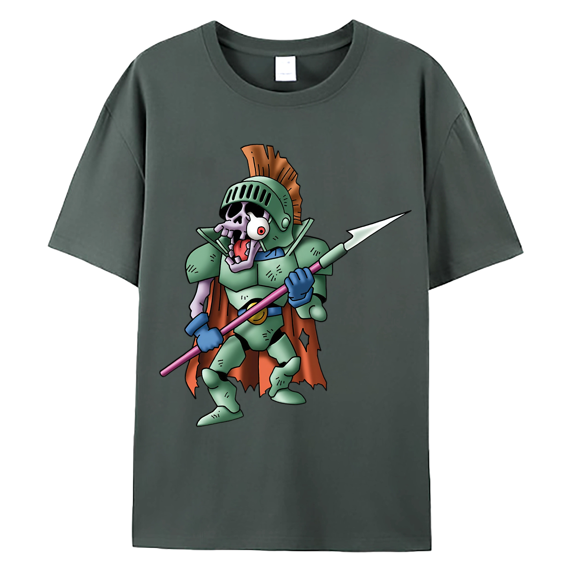 （画像用） ドラゴンクエスト Doragon Kuesuto Dragon Quest 綿100％ メンズ半袖Tシャツ｜肌触りやわらか＆通気性